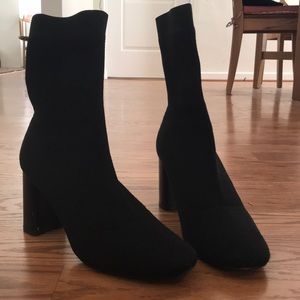 ZARA BLACK SOCK BOOTS
